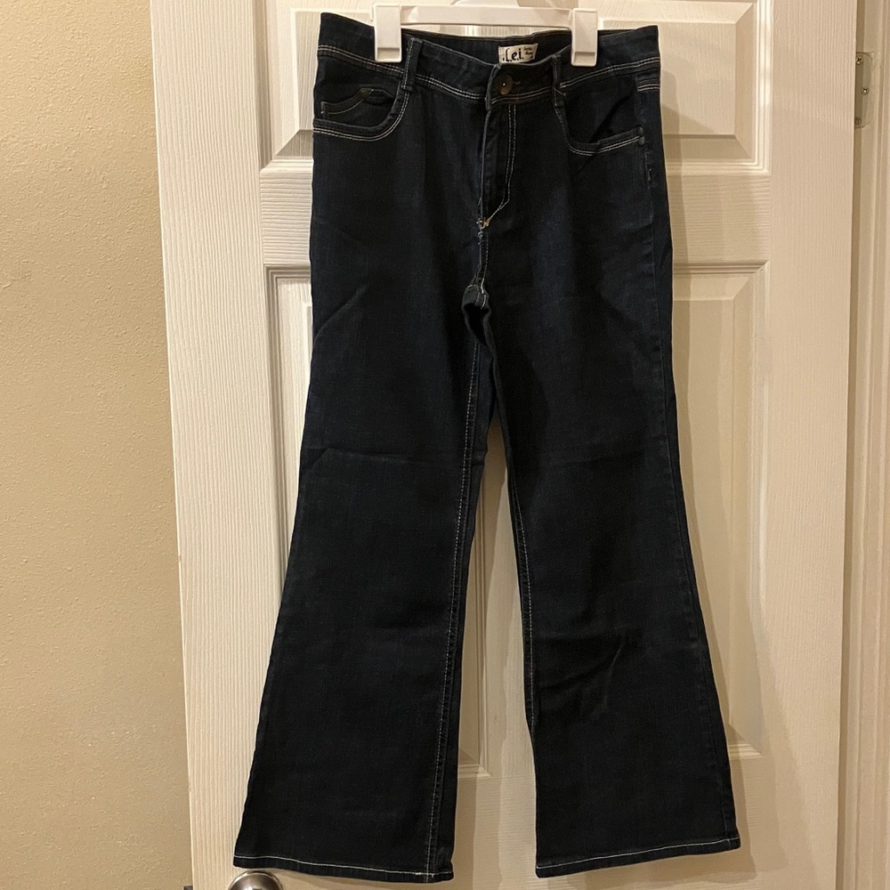 lei Dark Indigo Flare Jeans